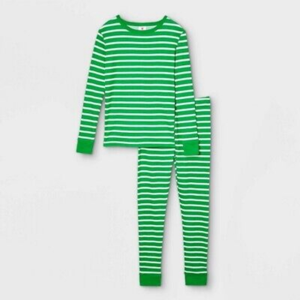 Toddler Striped 100% Cotton Tight Fit Matching Family Pajama Set